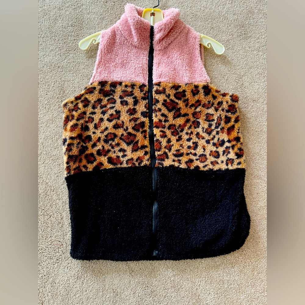 Pink and Leopard Vest